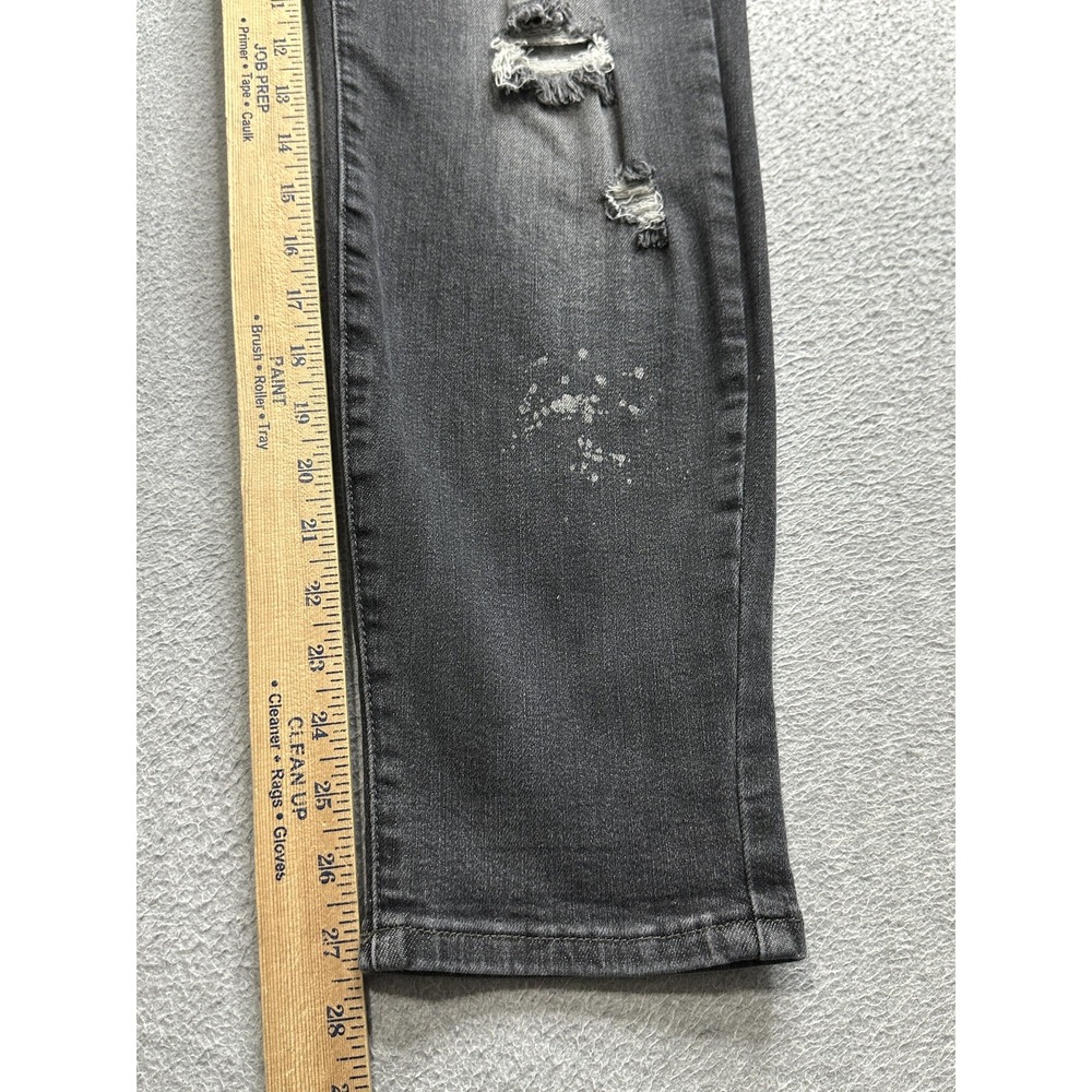Judy Blue Jeans Womens 18W Plus Black Boyfriend Distressed Paint Splatter JB8867 - Picture 16 of 16